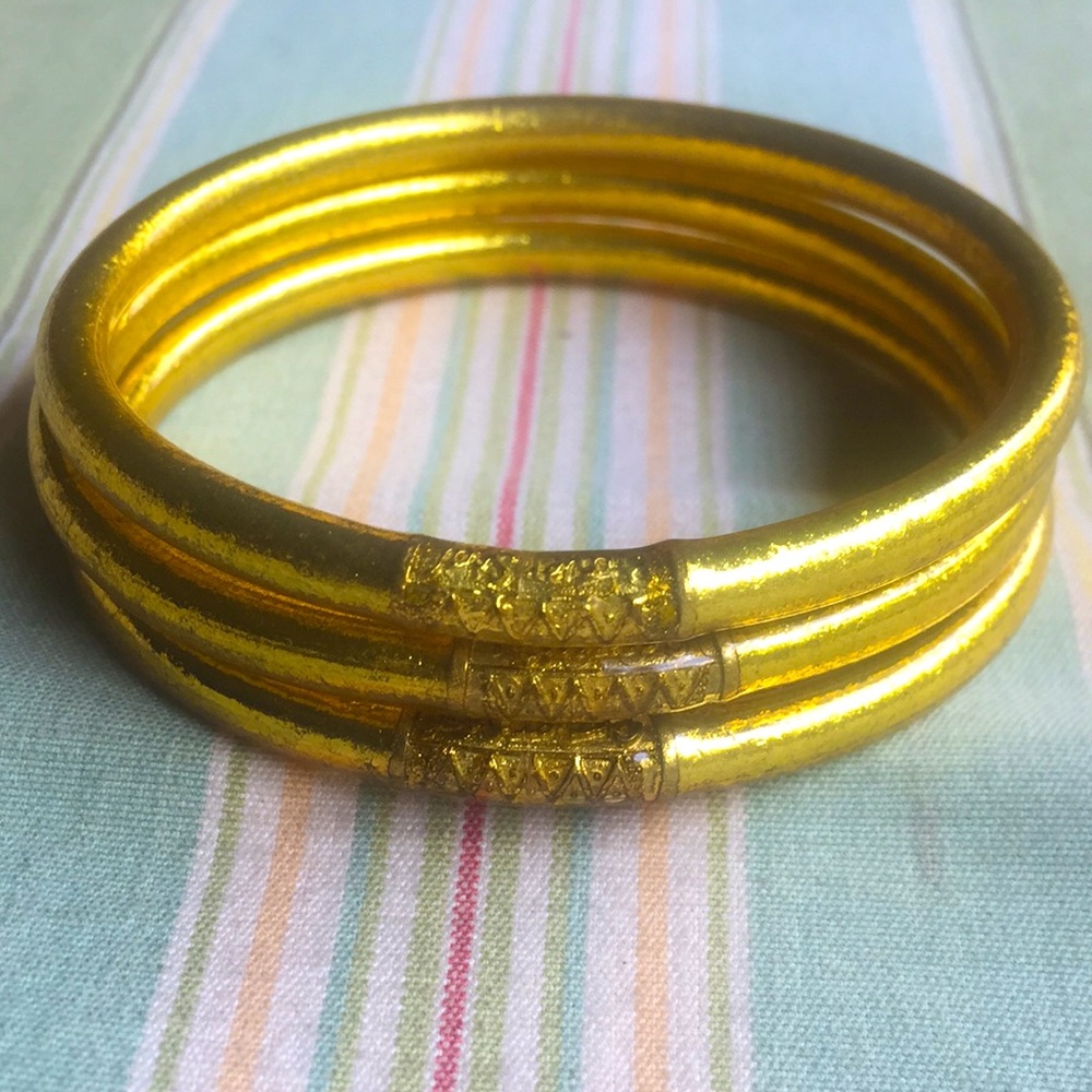 BuDhaGirl Gold Authentic Bangles set of 3 Medium ✨